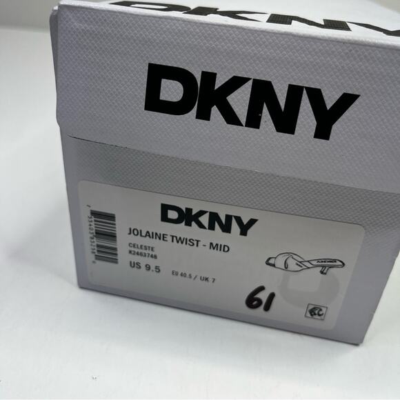 DKNY Jolaine Twist Slide sandals celeste blue - 9.5 - Picture 12 of 12